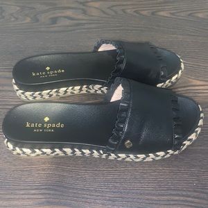 Kate Spade Zaharia Ruffle Sandals- never worn!